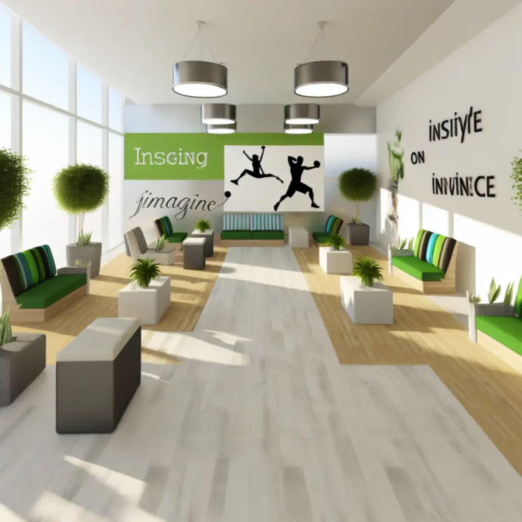 Modern BodyFiit Club wellness lounge pihenőterekkel és barátságos hangulattal.