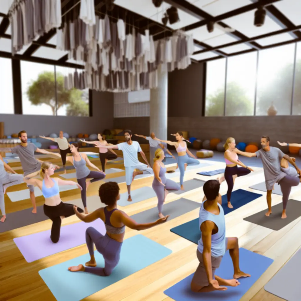 Jógaóra a BodyFiit Club stúdiójában