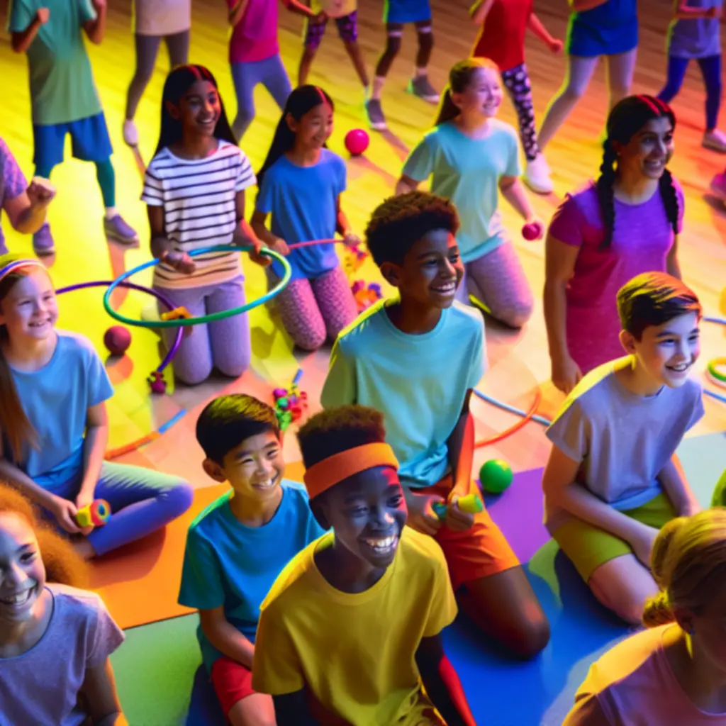 Fiatalok csoportos fitness foglalkozáson vesznek részt a BodyFiit Clubban